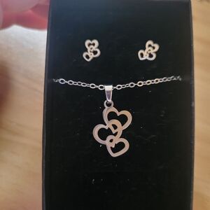 🌹Buy 1 Get 1 Free🌹 Stainless Steel  Heart Jewelry Set